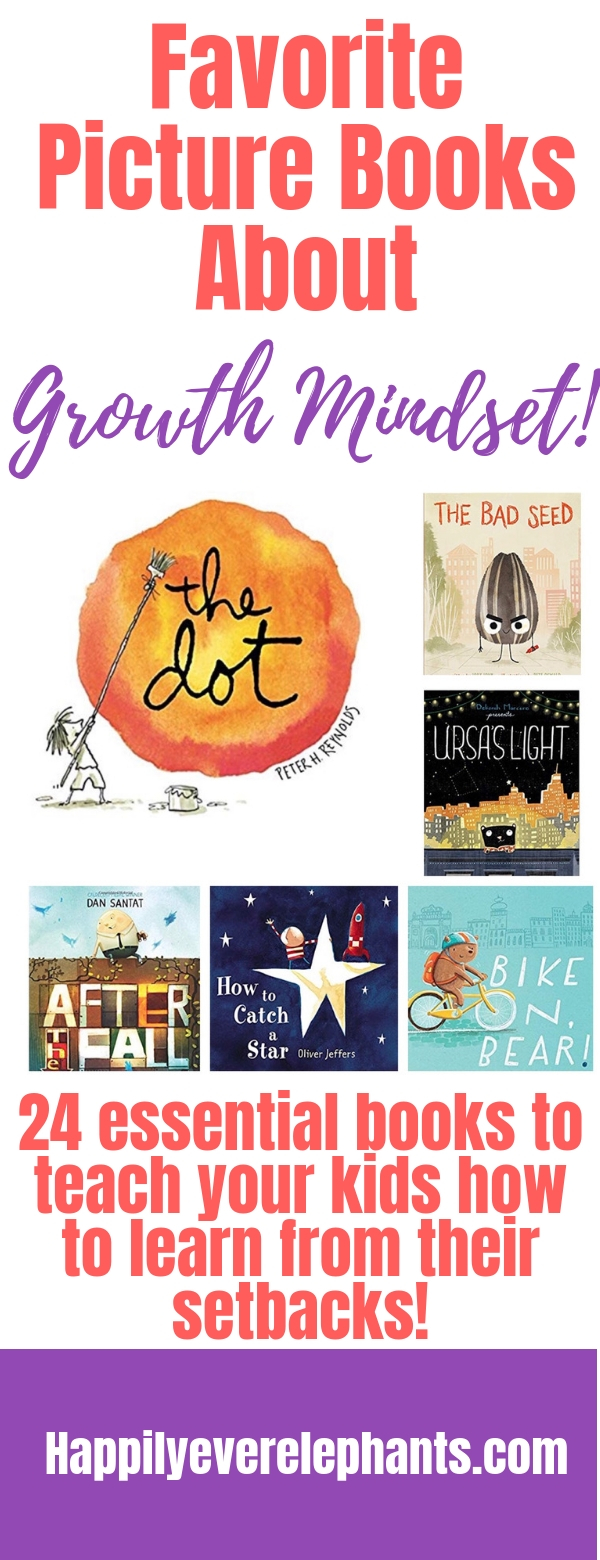 24 Essential Growth Mindeset Books for Kids, including our VERY FAVORITE children's books about growth mindset!