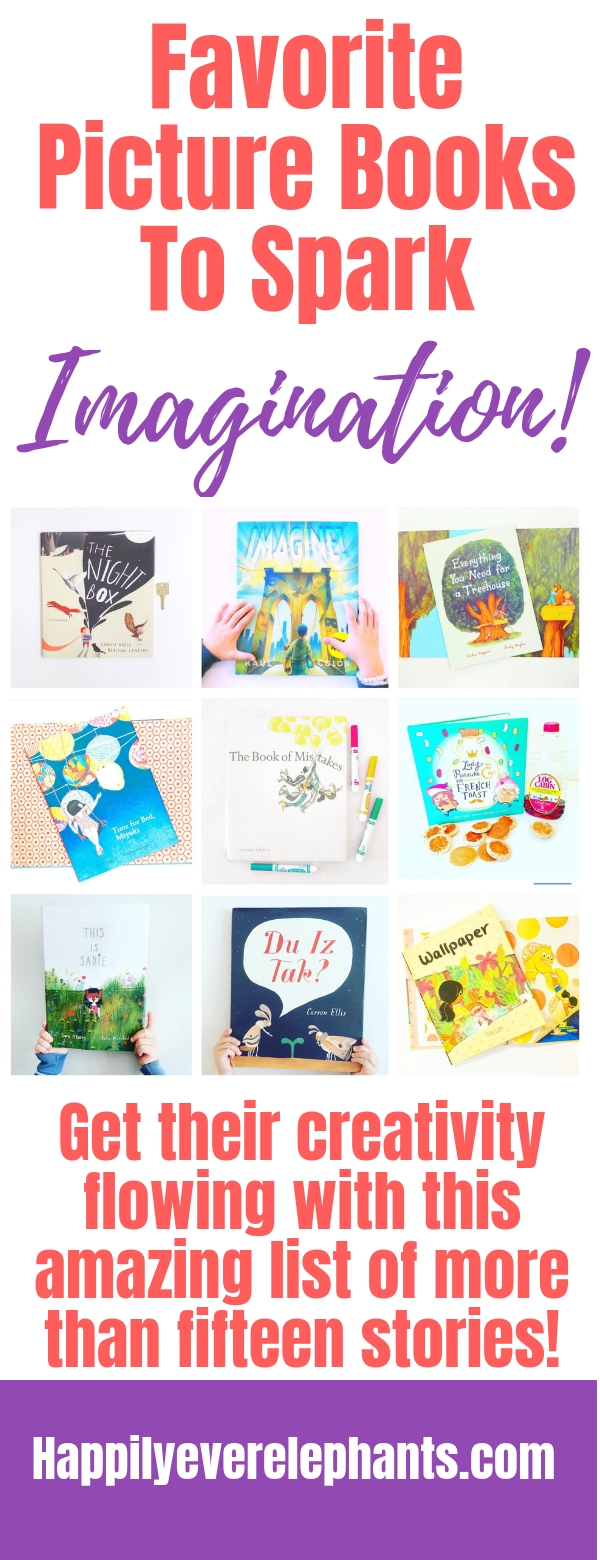 Children's Books About Imagination Guaranteed to Inspire Creativity! Spark your child's imagination with this list of more than fifteen picture books!